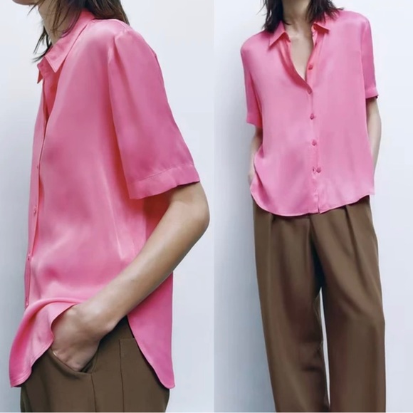 Zara Satin Effect Top - Picture 6 of 14